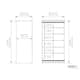 ClosetMaid Modular Closet Divided Shelf Unit