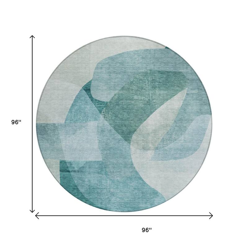 HomeRoots Abstract Transitional Rectangle Outdoor Rug