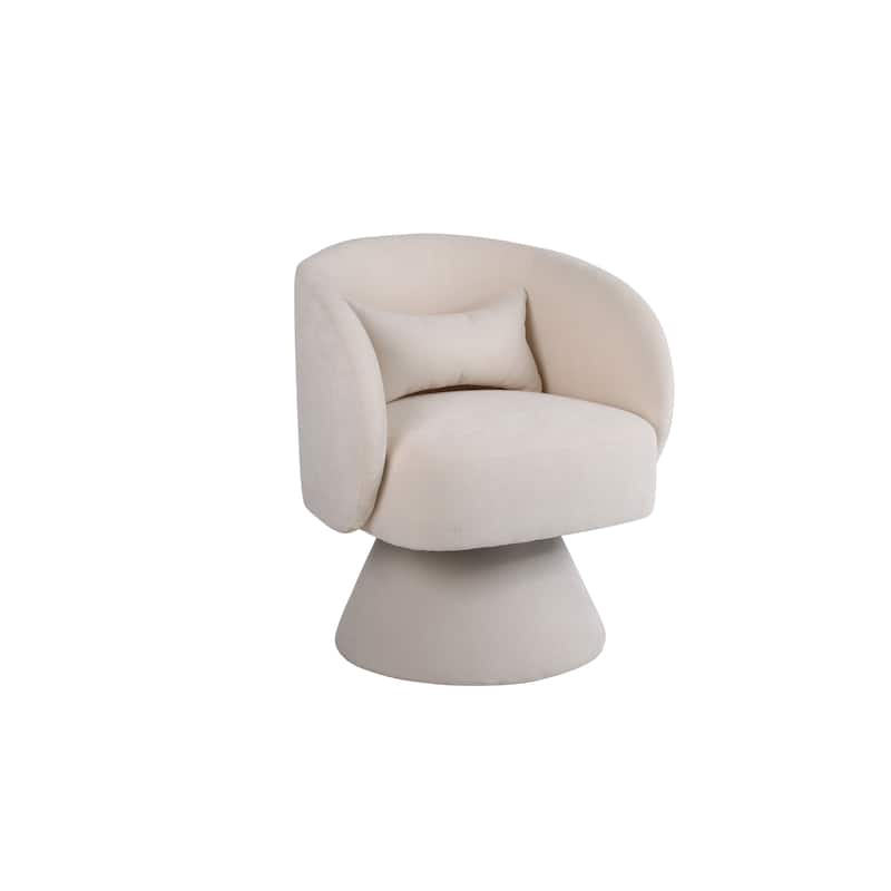 Modern 360 Degree Swivel Accent Chair Armchair, Comfy Velvet Barrel Chair for Living Room,Round Swivel Accent Chair Corner Chair