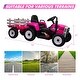 preview thumbnail 15 of 38, Kids Battery Powered Electric Tractor with Parent Remote Control & Trailer