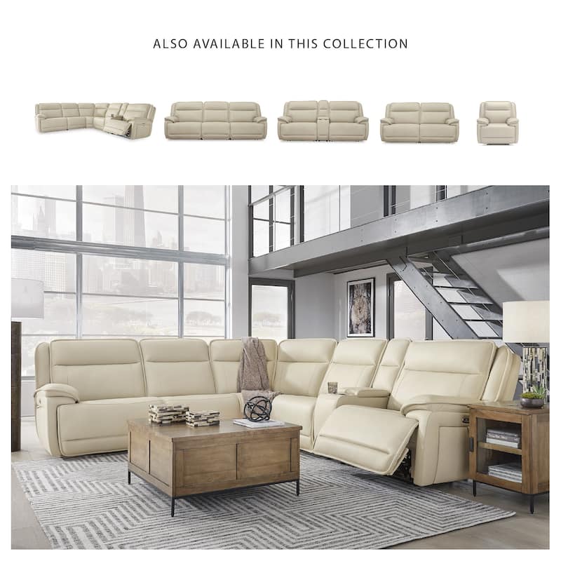 Signature Design by Ashley Double Deal Beige 6-Piece Reclining Sectional - 155.75"W x 123.5"D x 42.5"H