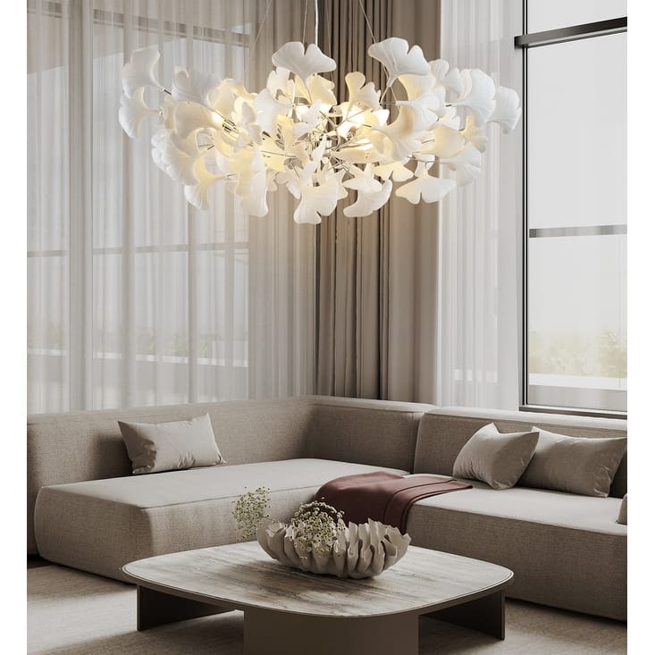 KAYLA Luxury Ginkgo Branch Chandelier for Living Room, Dining Room, Foyer, Kitchen Island