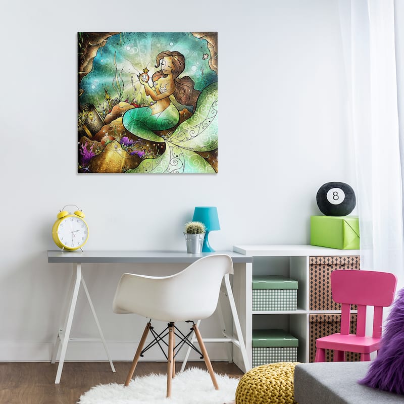 Stupell Detailed Nouveau Mermaid Canvas Wall Art Design By Mandie Manzano