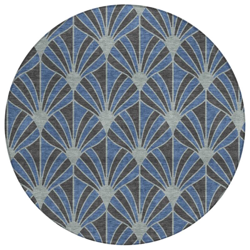 Machine Washable Indoor/ Outdoor Casual Kim Chantille Rug