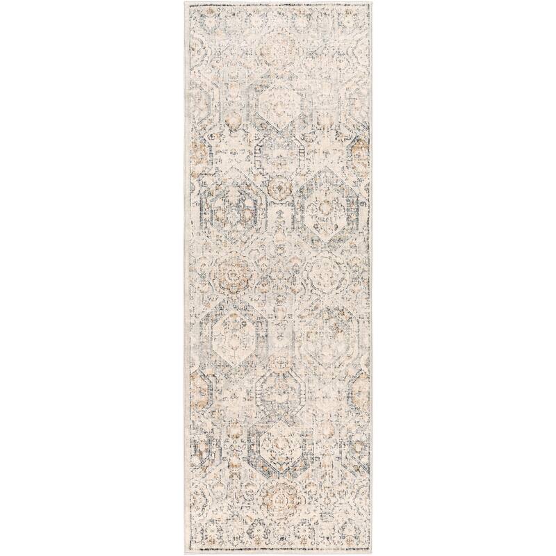 Livabliss Appingedam Vintage Medallion Area Rug - Beige - 2' 7" x 10'