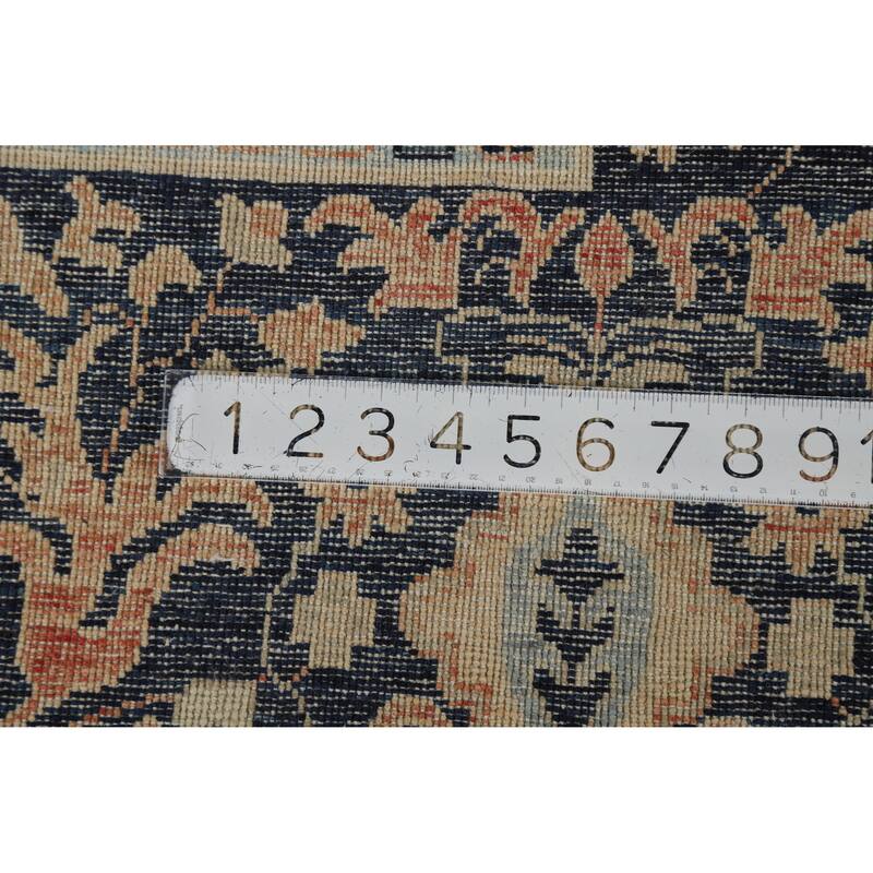 Hand Knotted Oriental 100% Wool Carpet Transitional All-Over Oranges & Rust Oushak Area Rug - 12' 1'' X 9' 1''