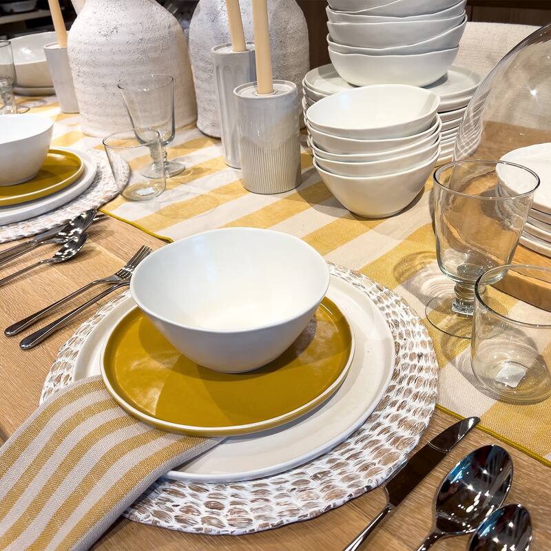 6pcs Stainless Steel Dinner Plate Metal Dish Plate