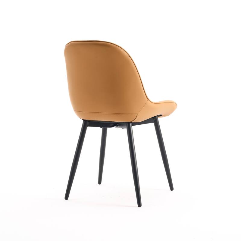 Modern Dining Chairs Set of 2 with Curved Backrest