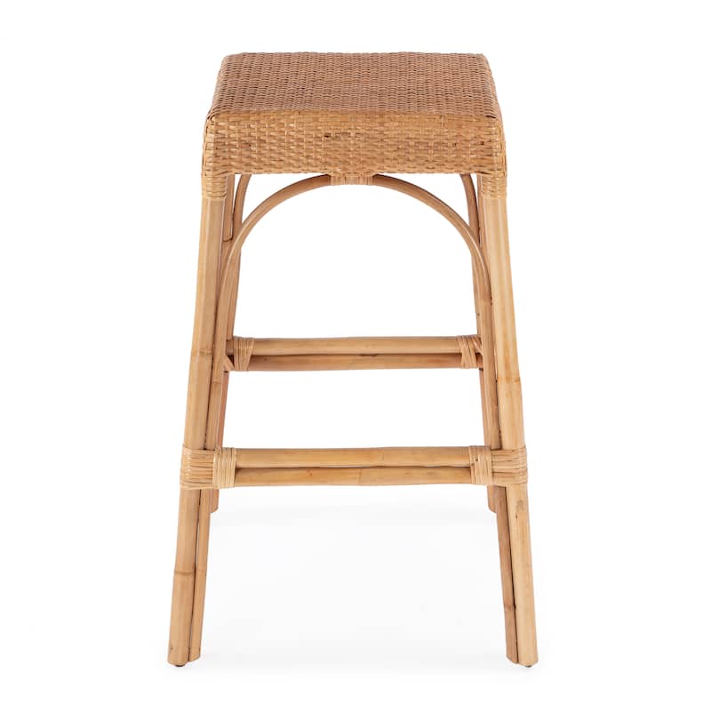 Robias Rectangular Rattan 30" Bar Stool