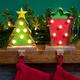 Glitzhome Marquee LED Tree Stocking Holder