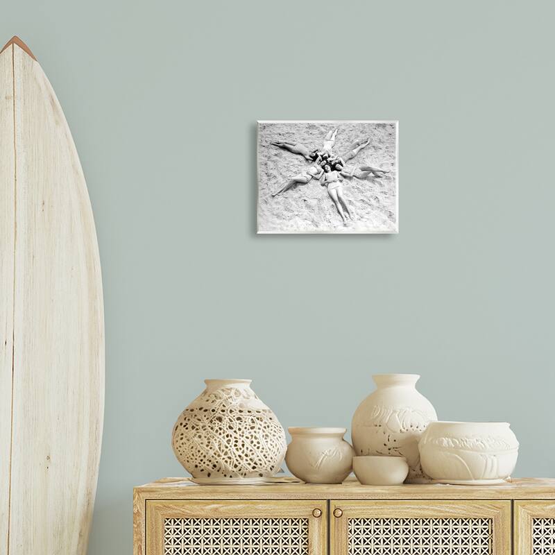 Stupell Women on Beach in Star Shape Wall Plaque Art Design By Arlington Prints