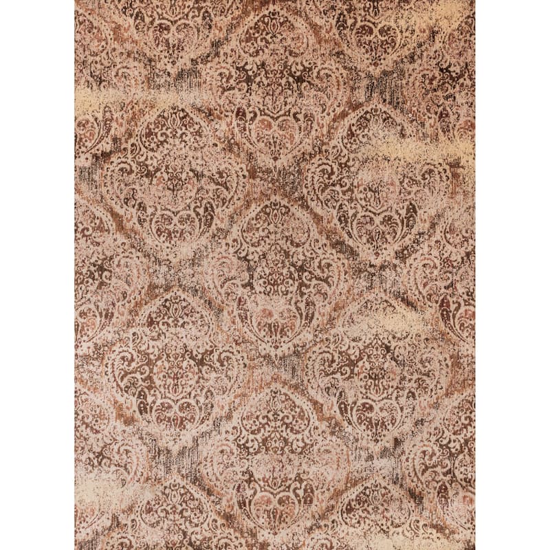 Alexander Home Contessa Traditional Distressed Rug - 13' x 18' /Surplus - Tobacco/Antique Ivory
