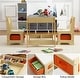 preview thumbnail 6 of 13, Kids Table and Chair Set 3 in 1 with Drawer for Toddlers Drawing