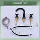 preview thumbnail 12 of 28, 8.2"H Solid Brass Widespread 2-handle Bathroom Sink Faucet