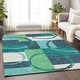 preview thumbnail 29 of 88, Premium Washable Super Soft Modern Casual Mayfield Rug Teal - 10' x 14'