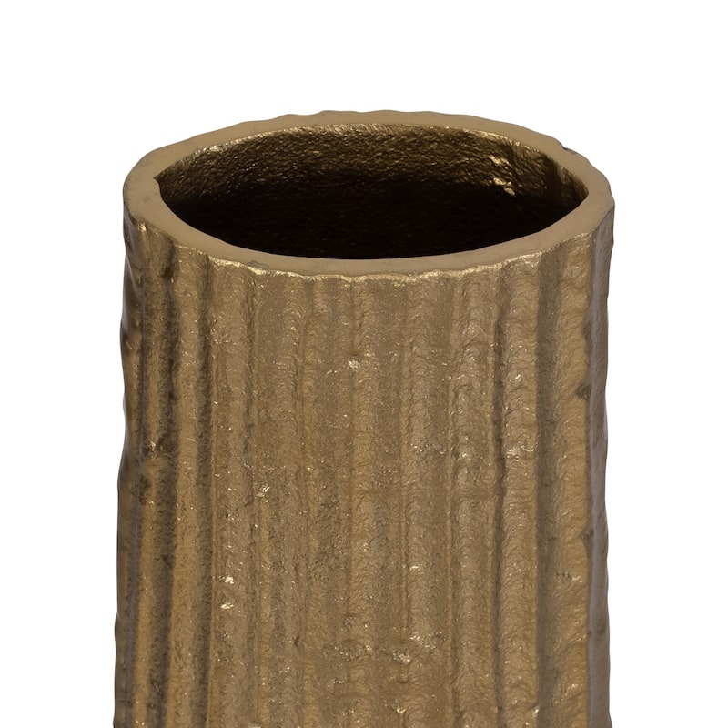 Decorative Vase with Textured Finish - Sculptural Vase for Home Decor