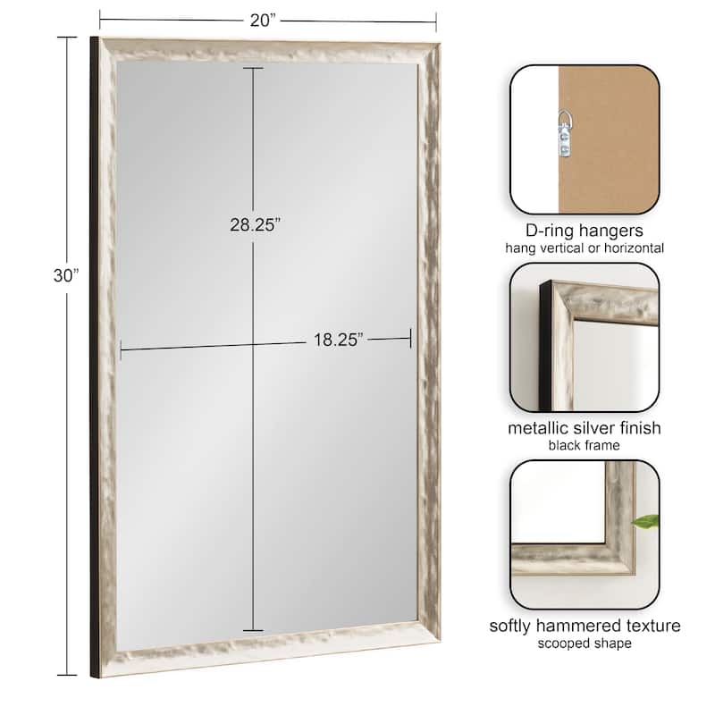 Kate and Laurel Illiona Rectangle Wall Mirror