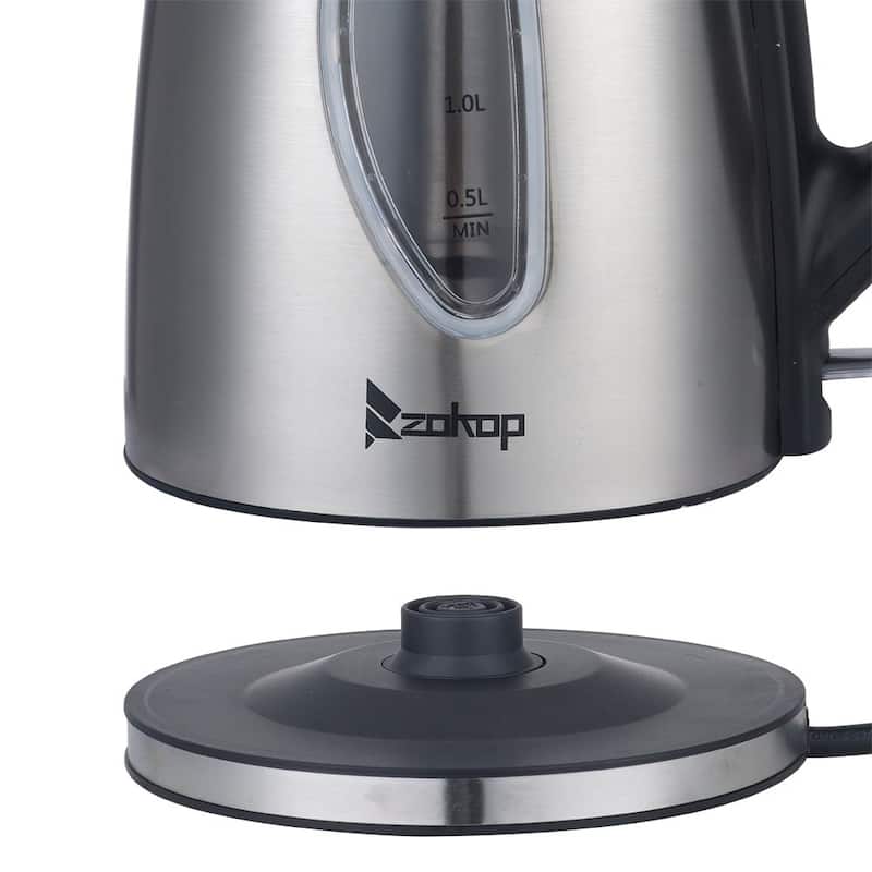 110V 1500W 1.8L Stainless Steel Electric Kettle with Water Window