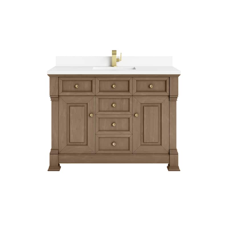 Brookfield 48" Single Vanity, Pecan