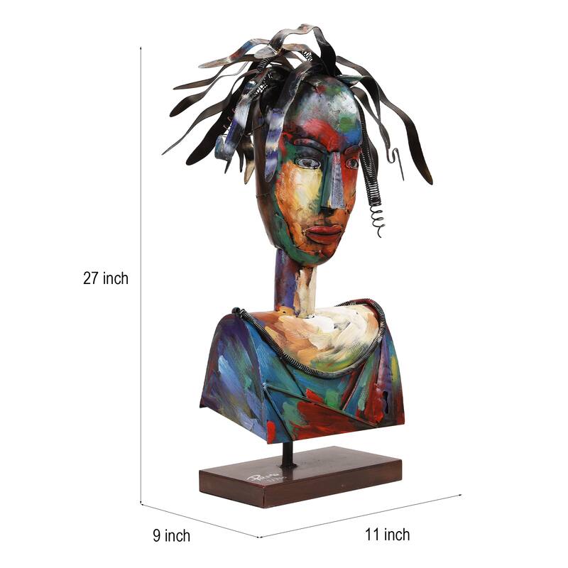 Iron Hand-Painted Colorful Art Sculpture