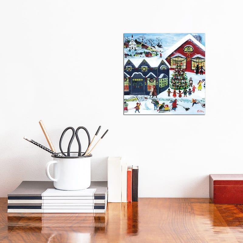 iCanvas "Peace On Earth" by Cheryl Bartley Canvas Print - 12x12x0.75