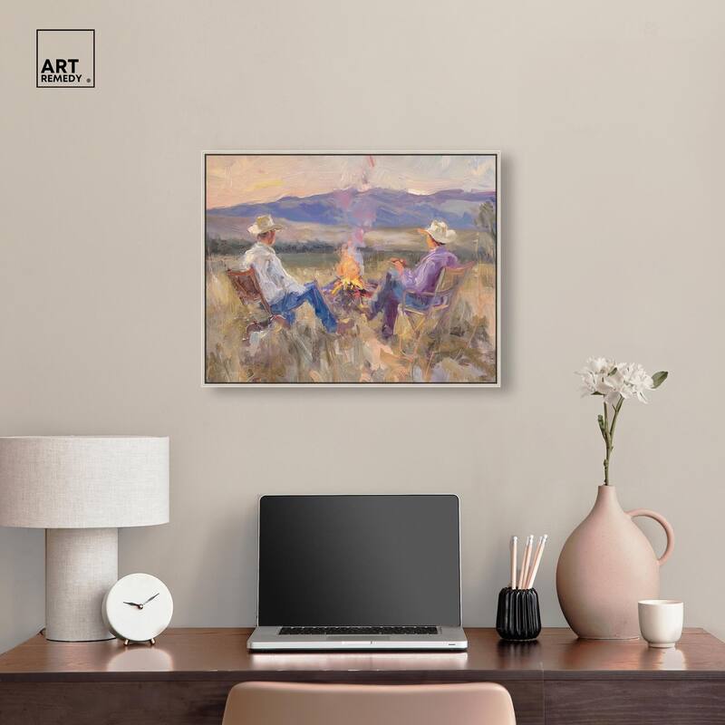 High Plains Camp Canvas by Art Remedy