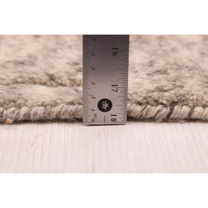 ECARPETGALLERY Hand-knotted Looma Grey Wool Rug - 8'1 x 9'10