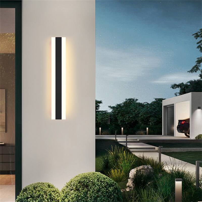 30cm Wall Sconce LED Acrylic Line Design Wall Sconces - 11.81*3.15inch - Black