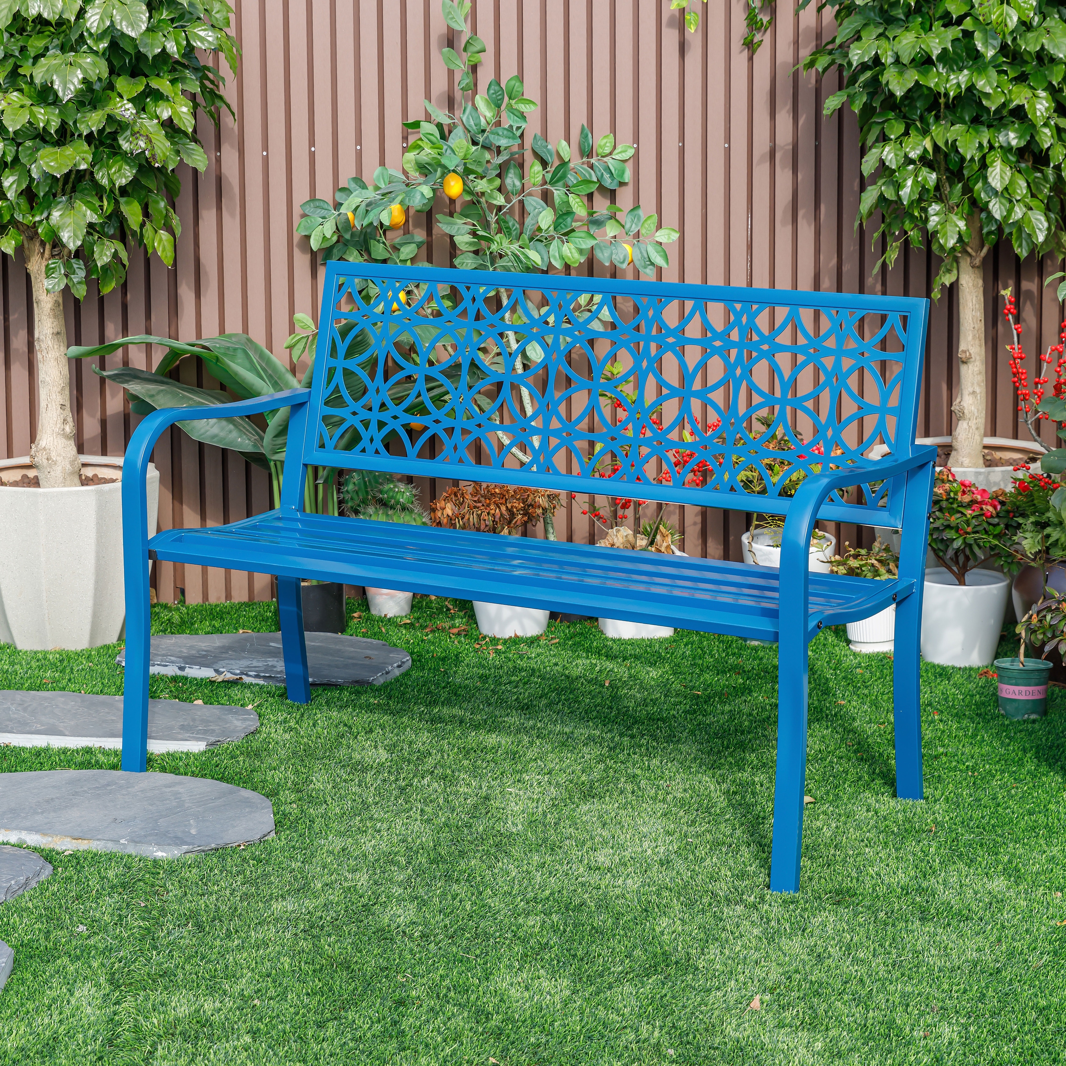 Blue Outdoor Benches Bed Bath Beyond