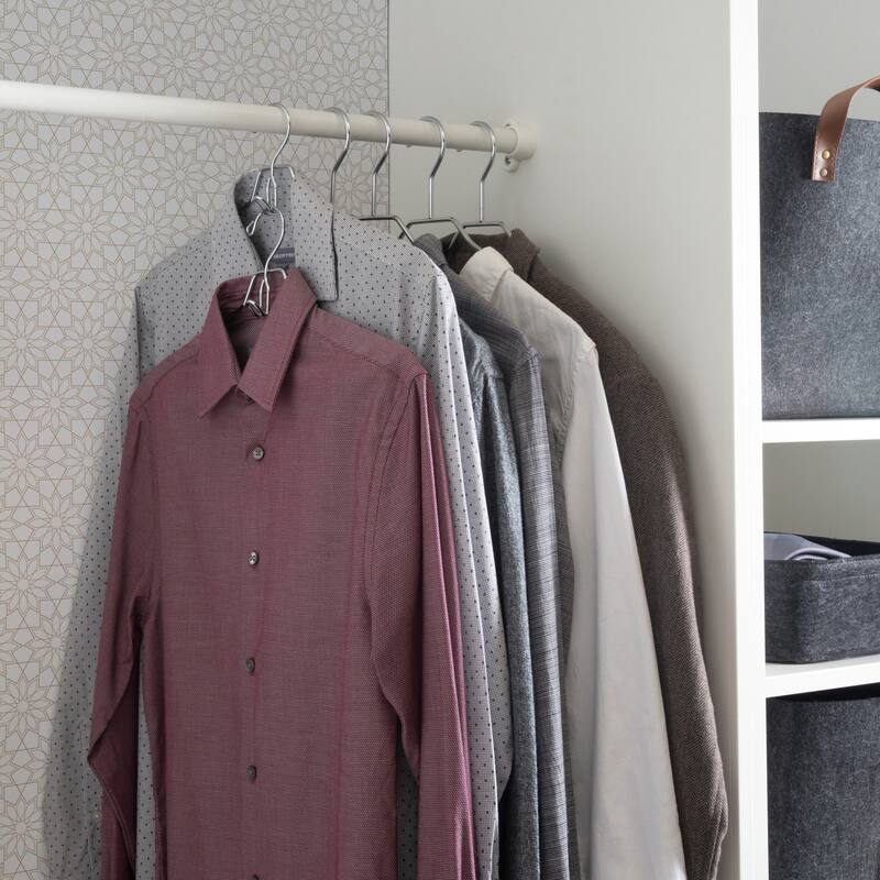 Organize It All 2 Pack Metal Hangers with Clips