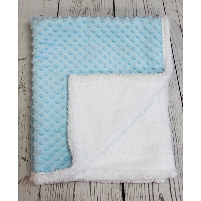 Popcorn Sherpa Baby Blanket