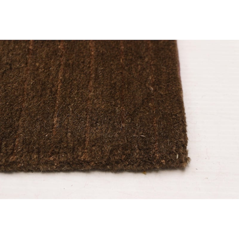 ECARPETGALLERY Hand-knotted Opulence Brown Silk, Wool Rug - 9'11 x 10'0