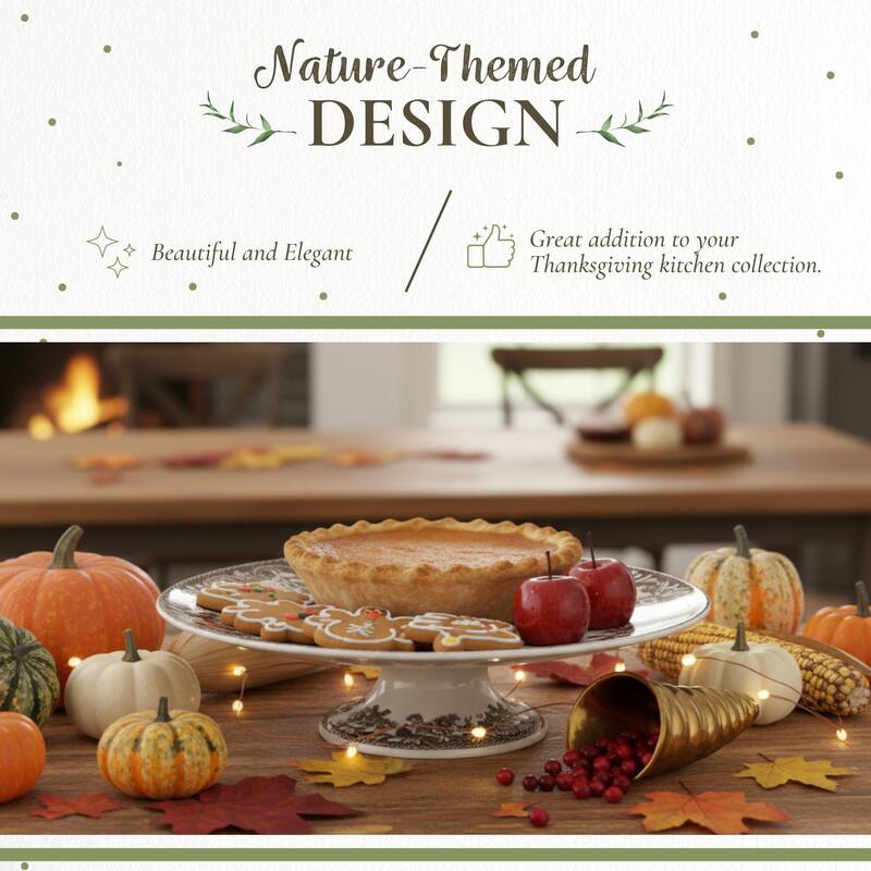 Spode Delamere Footed Cake Plate - 10.5 Inch