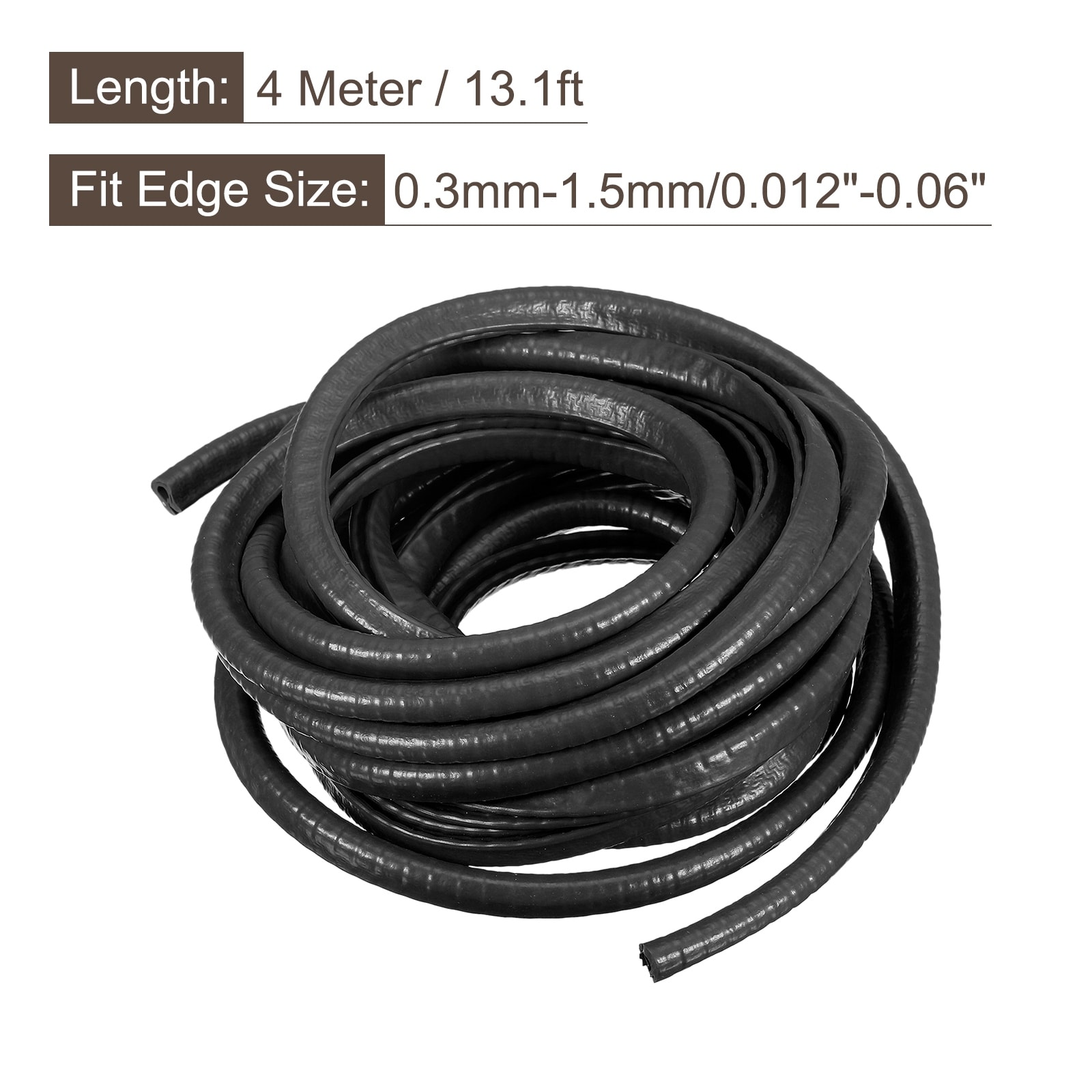 U Channel Edge Trim Rubber Guard Seal Strip Edge Protector for Edge