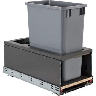 Hardware Resources CAN-MDB Series Bottom Mount Single Bin Trash Can