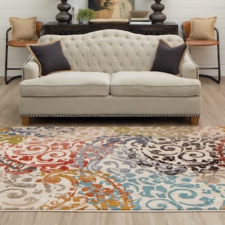 Mohawk Home Metropolitan Renne Floral Swirl Area Rug