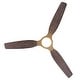 preview thumbnail 11 of 18, Parrot Uncle 56" Transitional Brass Solid Wood Diammable Ceiling Fan with Light and Remote