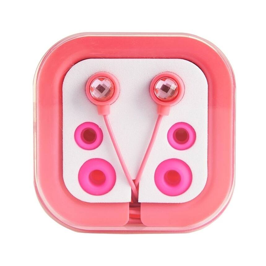 Aeropostale Unisex Novelty Ear Bud Headphones, Pink, One Size - One Size