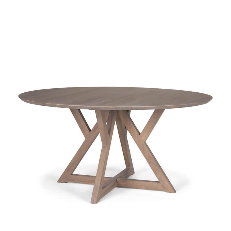 Jennings 60" Light Brown Wood Dining Table - 60.0L x 60.0W x 29.5H