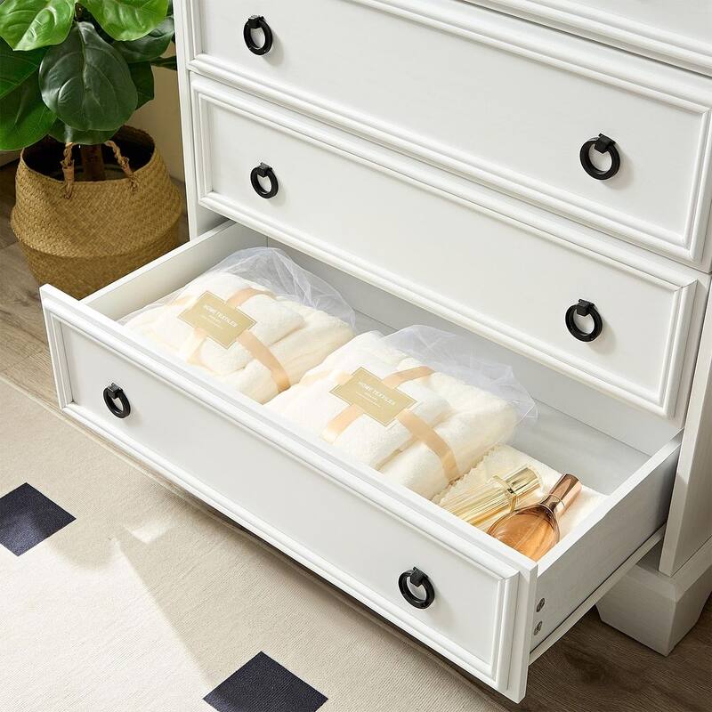 29.5" Modern Tall Textured Borders Organizers with 6 Drawers