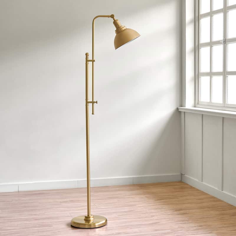 CO-Z 65" Rustic Pharmacy Task Floor Lamp with Adjustable Metal Shade