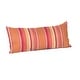 preview thumbnail 29 of 43, Sunbrella 22 x 9 striped lumbar pillow Dolce Mango