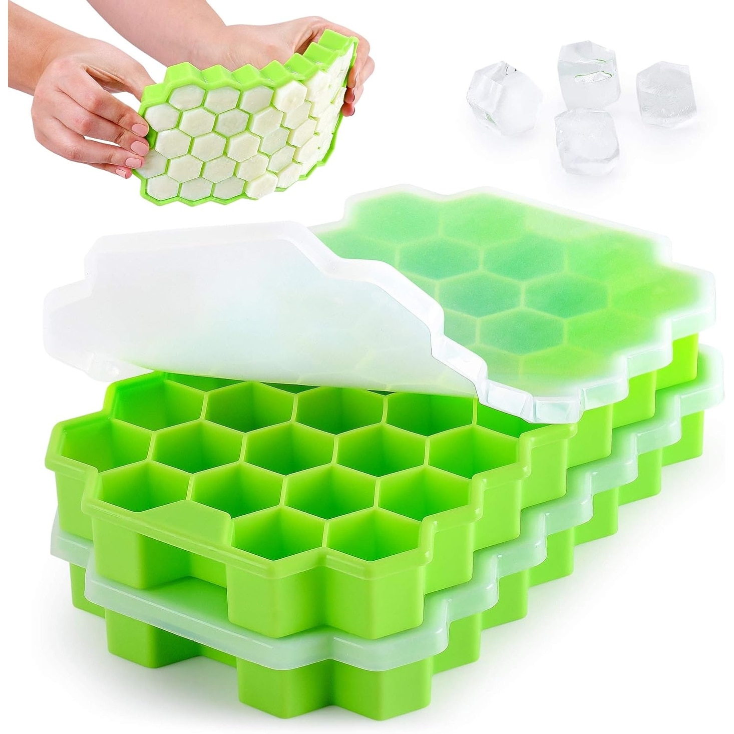 Houdini Silicone Collins Ice Tray with Easy to Remove Ice Spheres