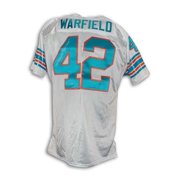 Paul Warfield Miami Dolphins Autographed Throwback Jersey Inscribed Perfect Season