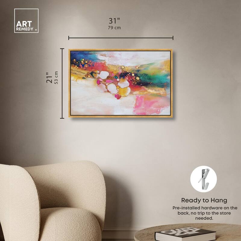 Vibrant Dabs II Canvas by Art Remedy