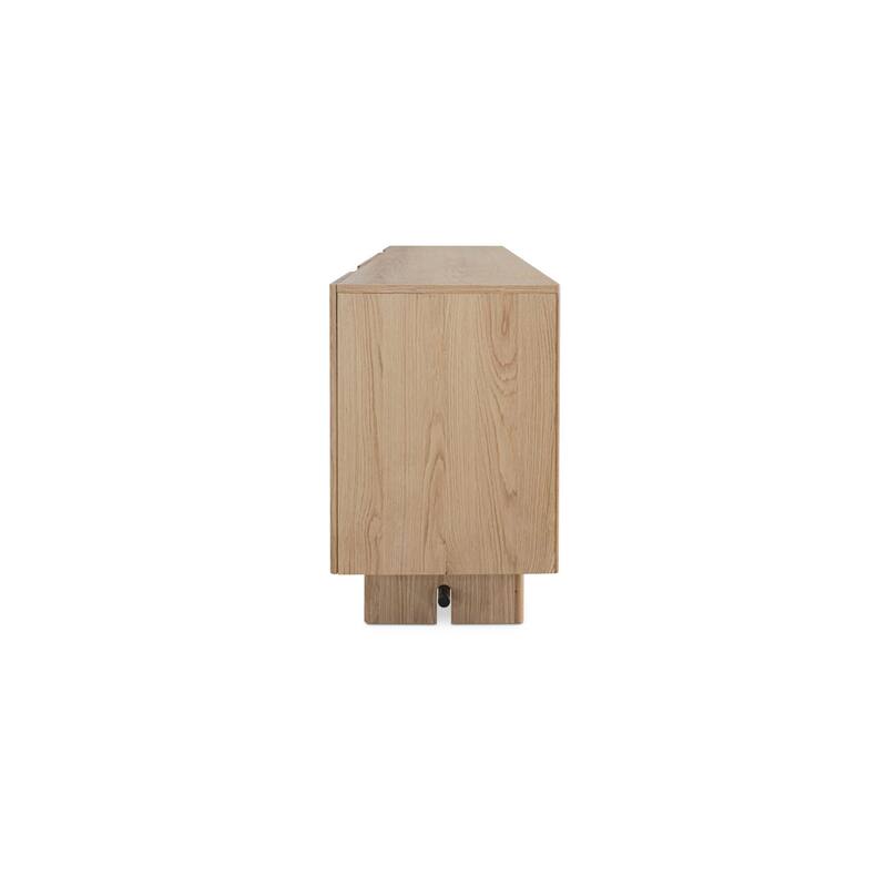 Title: NADAAL STUDIOS Thornefield Sideboard, Minimalist Solid Oak with Rounded Edges, Natural