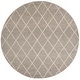 preview thumbnail 37 of 43, SAFAVIEH Handmade Natura Qiong Wool/ Viscose Trellis Rug 6' Round - Grey - Round