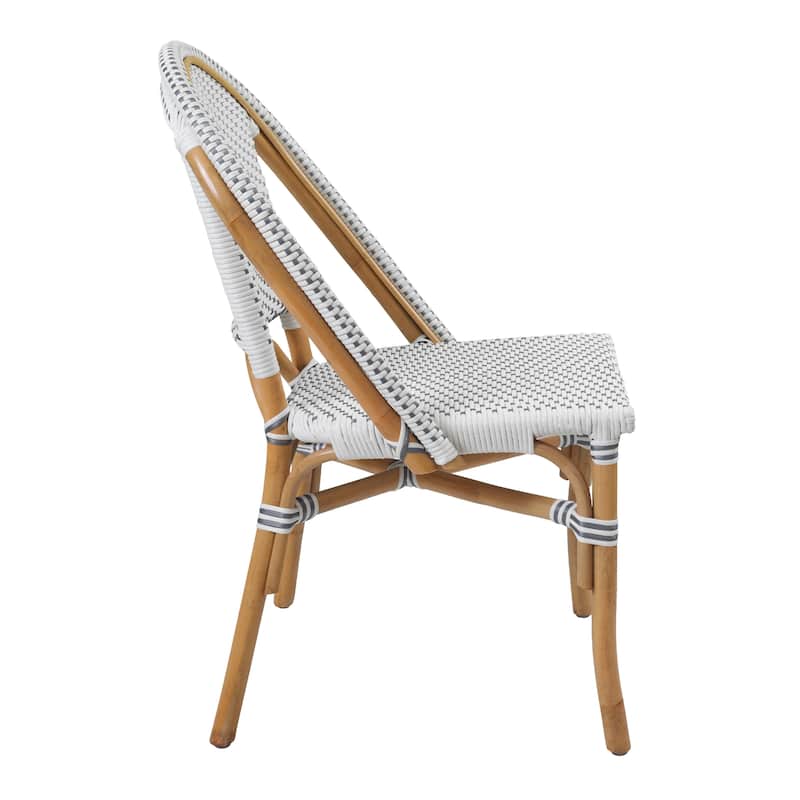 NPD Furniture Avignon Paris Rattan Bistro Dining Side Chair (Set of 2)