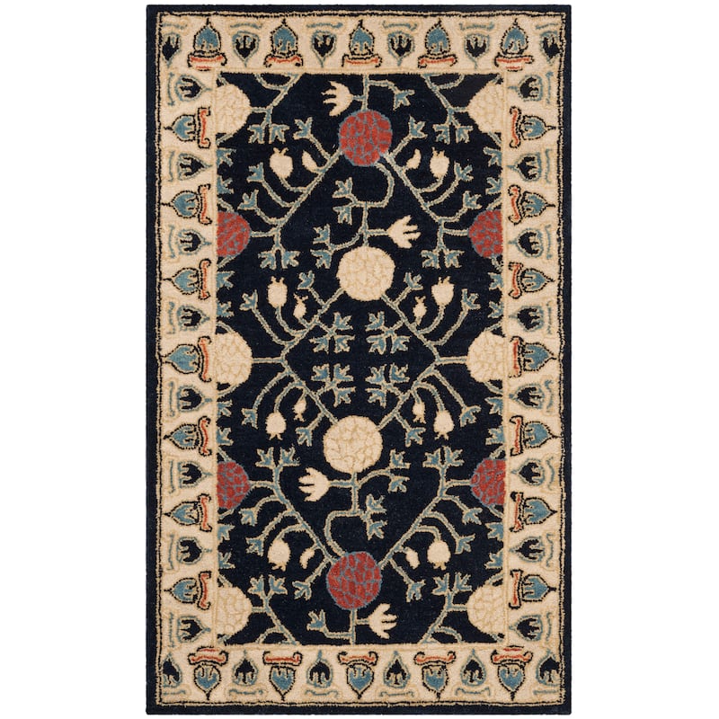 SAFAVIEH Handmade Heritage Whirwind Traditional Oriental Wool Rug