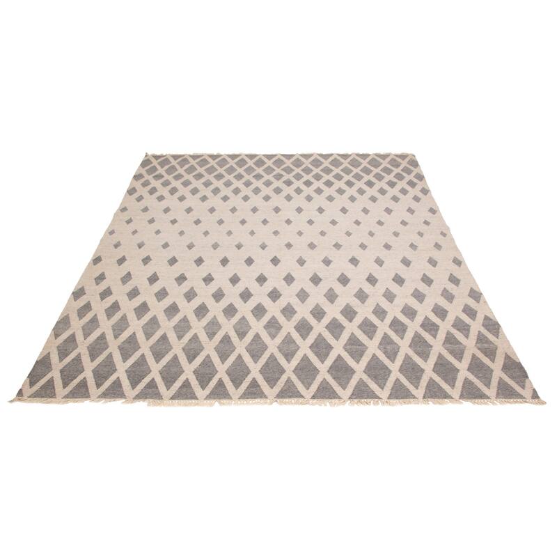 Ankara FW Grey Kilim 9'1" x 11'7" - 9'1 x 11'7